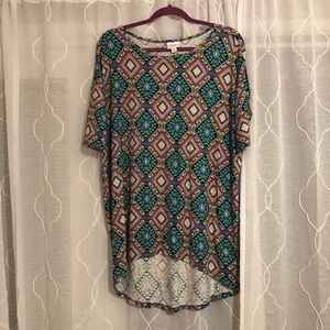 NWOT XS LuLaRoe Irma, MultiColor Aztec Pattern